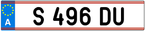 Trailer License Plate